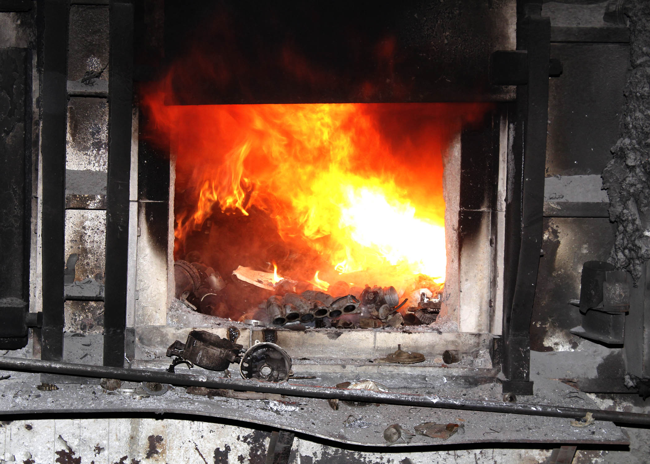 Rotary furnace smelting